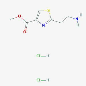 molecular formula C7H12Cl2N2O2S B7841816 Methyl 2-(2-aminoethyl)-1,3-thiazole-4-carboxylate dihydrochloride 