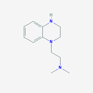 molecular formula C12H19N3 B7841940 Dimethyl[2-(1,2,3,4-tetrahydroquinoxalin-1-yl)ethyl]amine 