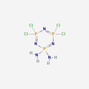 B078420 4,4,6,6-tetrachloro-1,3,5,2|E5,4|E5,6|E5-triazatriphosphinine-2,2-diamine CAS No. 10535-05-4