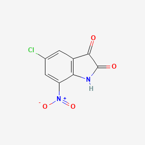 molecular formula C8H3ClN2O4 B7842032 5-chloro-7-nitro-1H-indole-2,3-dione 