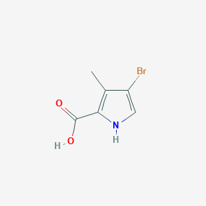 molecular formula C6H6BrNO2 B7842073 4-Bromo-3-methyl-1H-pyrrole-2-carboxylic acid CAS No. 1092286-06-0