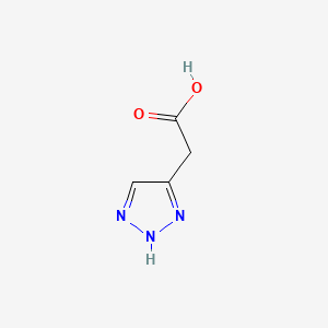molecular formula C4H5N3O2 B7842084 Triazolyl acetic acid CAS No. 947723-95-7