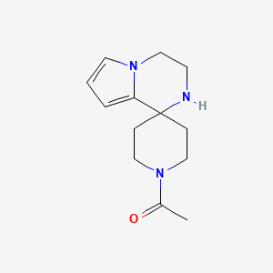 molecular formula C13H19N3O B7842101 1-spiro[3,4-dihydro-2H-pyrrolo[1,2-a]pyrazine-1,4'-piperidine]-1'-ylethanone 
