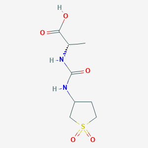 molecular formula C8H14N2O5S B7842102 (2S)-2-[(1,1-dioxothiolan-3-yl)carbamoylamino]propanoic acid 