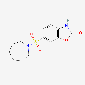 molecular formula C13H16N2O4S B7842121 6-(Azepane-1-sulfonyl)-2,3-dihydro-1,3-benzoxazol-2-one 