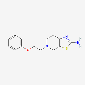 molecular formula C14H17N3OS B7842154 5-(2-phenoxyethyl)-6,7-dihydro-4H-[1,3]thiazolo[5,4-c]pyridin-2-amine 
