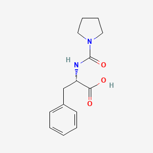 molecular formula C14H18N2O3 B7842168 N-(1-pyrrolidinylcarbonyl)-L-phenylalanine 