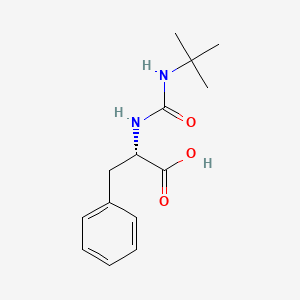 molecular formula C14H20N2O3 B7842169 (S)-2-(3-(tert-butyl)ureido)-3-phenylpropanoic acid 