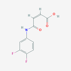 molecular formula C10H7F2NO3 B7842308 (2Z)-3-[(3,4-difluorophenyl)carbamoyl]prop-2-enoic acid 