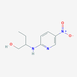 molecular formula C9H13N3O3 B7842397 2-[(5-Nitropyridin-2-yl)amino]butan-1-ol 