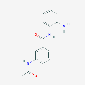 molecular formula C15H15N3O2 B7842420 N-(2-aminophenyl)-3-acetamidobenzamide 