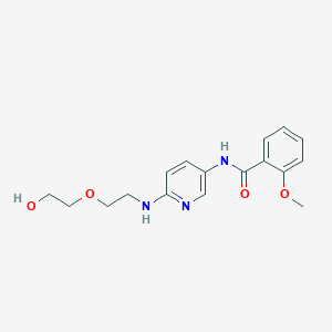 molecular formula C17H21N3O4 B7842440 N-[6-[2-(2-hydroxyethoxy)ethylamino]pyridin-3-yl]-2-methoxybenzamide 