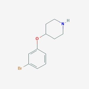 molecular formula C11H14BrNO B7842466 4-(3-Bromophenoxy)piperidine 