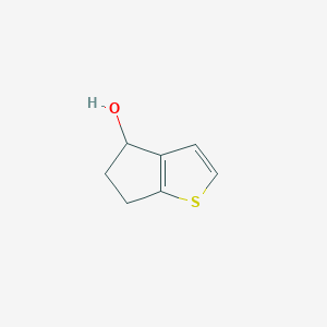 molecular formula C7H8OS B7842520 5,6-dihydro-4H-cyclopenta[b]thiophen-4-ol 