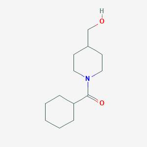 molecular formula C13H23NO2 B7842548 Cyclohexyl(4-(hydroxymethyl)piperidin-1-yl)methanone 