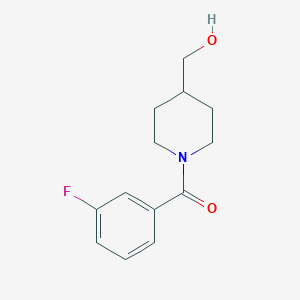 (3-Fluorophenyl)(4-(hydroxymethyl)piperidin-1-yl)methanone