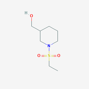 molecular formula C8H17NO3S B7842570 [1-(Ethanesulfonyl)piperidin-3-yl]methanol 