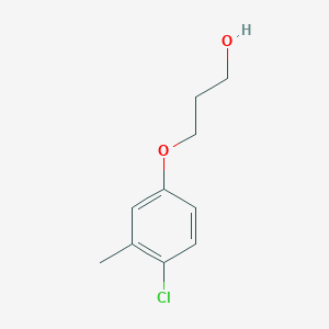 molecular formula C10H13ClO2 B7842588 3-(4-Chloro-3-methylphenoxy)propan-1-ol 