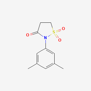 molecular formula C11H13NO3S B7842604 2-(3,5-Dimethylphenyl)-1$l^{6},2-thiazolidine-1,1,3-trione 