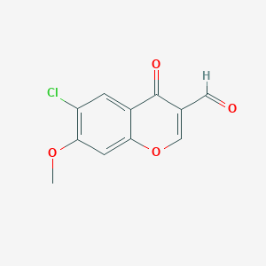 6-Chloro-7-methoxy-4-oxochromene-3-carbaldehyde