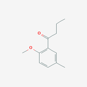 molecular formula C12H16O2 B7842657 1-(2-Methoxy-5-methylphenyl)butan-1-one CAS No. 5340-05-6