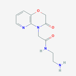 molecular formula C11H14N4O3 B7842715 N-(2-aminoethyl)-2-(2,3-dihydro-3-oxopyrido[3,2-b][1,4]oxazin-4-yl)acetamide 