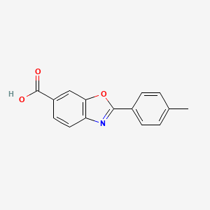 molecular formula C15H11NO3 B7842770 2-(4-Methylphenyl)-6-benzoxazolecarboxylic acid CAS No. 1181288-09-4