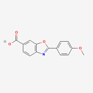 molecular formula C15H11NO4 B7842782 2-(4-Methoxyphenyl)-1,3-benzoxazole-6-carboxylic acid 