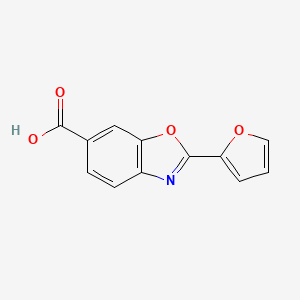 molecular formula C12H7NO4 B7842789 2-(Furan-2-yl)-1,3-benzoxazole-6-carboxylic acid 