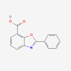 molecular formula C14H9NO3 B7842795 7-Benzoxazolecarboxylic acid, 2-phenyl- CAS No. 131862-24-3
