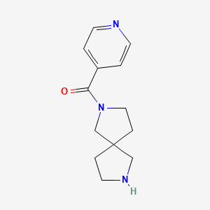 molecular formula C13H17N3O B7842808 Pyridin-4-yl(2,7-diazaspiro[4.4]nonan-2-yl)methanone 