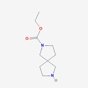 molecular formula C10H18N2O2 B7842827 Ethyl 2,7-diazaspiro[4.4]nonane-2-carboxylate 