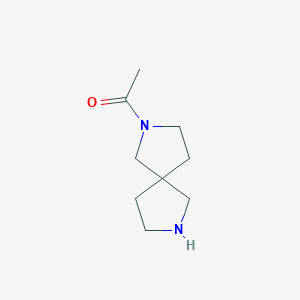 molecular formula C9H16N2O B7842833 1-(2,7-Diazaspiro[4.4]nonan-2-yl)ethanone 