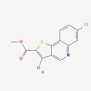 molecular formula C13H8ClNO3S B7842865 Methyl 7-chloro-3-hydroxythieno[3,2-c]quinoline-2-carboxylate 