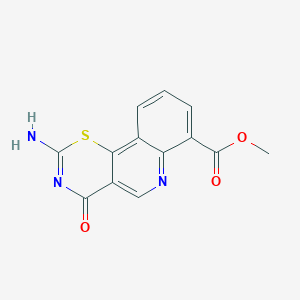 Methyl 2-amino-4-oxo-[1,3]thiazino[5,6-c]quinoline-7-carboxylate