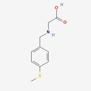molecular formula C10H13NO2S B7842877 (4-Methylsulfanyl-benzylamino)-acetic acid 