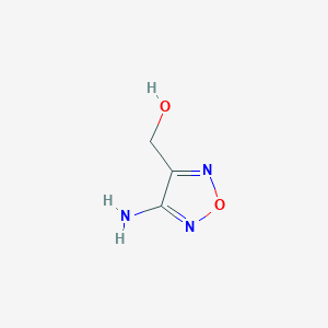 molecular formula C3H5N3O2 B7842883 (4-Amino-1,2,5-oxadiazol-3-yl)methanol 
