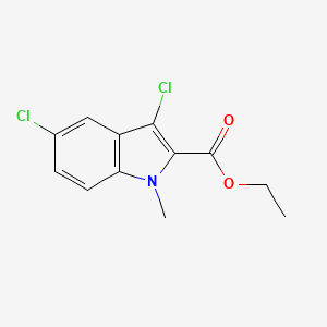 molecular formula C12H11Cl2NO2 B7842913 Ethyl 3,5-dichloro-1-methyl-1H-indole-2-carboxylate CAS No. 167631-91-6