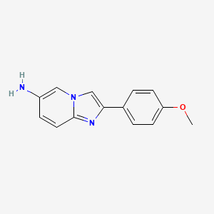 molecular formula C14H13N3O B7842928 2-(4-Methoxyphenyl)imidazo[1,2-a]pyridin-6-amine 
