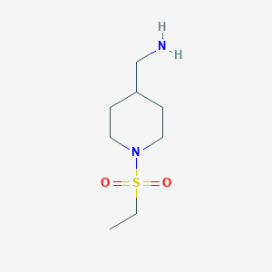molecular formula C8H18N2O2S B7842984 (1-(Ethylsulfonyl)piperidin-4-yl)methanamine 