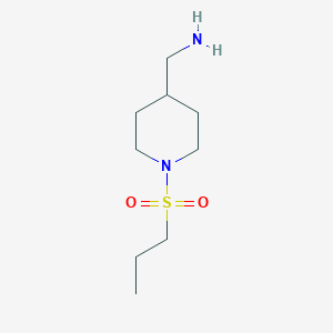 molecular formula C9H20N2O2S B7842987 [1-(Propane-1-sulfonyl)piperidin-4-yl]methanamine 