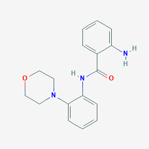 molecular formula C17H19N3O2 B7843022 2-Amino-N-(2-morpholinophenyl)benzamide 