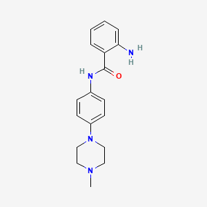 molecular formula C18H22N4O B7843028 2-amino-N-[4-(4-methylpiperazin-1-yl)phenyl]benzamide 