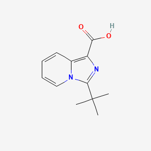 molecular formula C12H14N2O2 B7843051 3-叔丁基咪唑并[1,5-a]吡啶-1-羧酸 