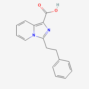 3-(2-Phenylethyl)imidazo[1,5-a]pyridine-1-carboxylicacid