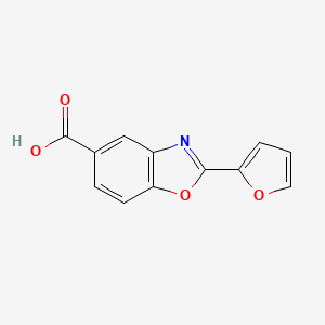 molecular formula C12H7NO4 B7843056 2-(Furan-2-yl)-1,3-benzoxazole-5-carboxylic acid 