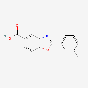 molecular formula C15H11NO3 B7843072 2-(3-Methylphenyl)-1,3-benzoxazole-5-carboxylic acid 