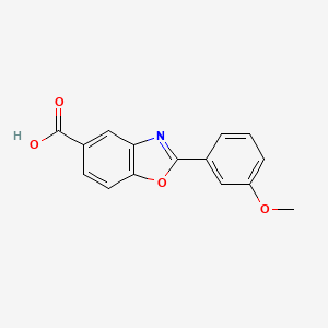 molecular formula C15H11NO4 B7843076 2-(3-Methoxyphenyl)-1,3-benzoxazole-5-carboxylic acid 