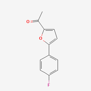 molecular formula C12H9FO2 B7843102 1-[5-(4-Fluorophenyl)furan-2-yl]ethan-1-one 
