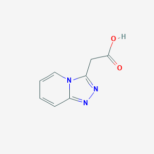 molecular formula C8H7N3O2 B7843107 2-{[1,2,4]Triazolo[4,3-a]pyridin-3-yl}acetic acid 